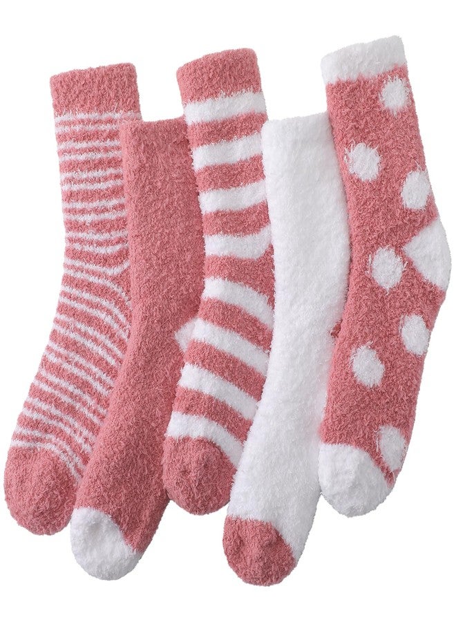 Trifabricy Womens Fuzzy Socks - Super Soft Fluffy Winter Warm Cozy Home Sleeping Slipper Socks for Women - Image 1
